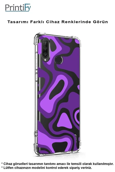 PrintiFy  Samsung Galaxy A26 ile Uyumlu Kamera Korumalı Renkli Desen Tasarımlı Şeffaf Silikon Kılıf - 3