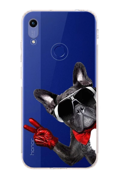 PrintiFy  Honor 8A ile Uyumlu Köpek 2 Kamera Korumalı Şeffaf Kılıf ürün görseli 1