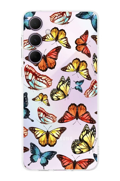 PrintiFy  Samsung Galaxy A56 ile Uyumlu Water Color 2  Kamera Korumalı Şeffaf  Kılıf ürün görseli 1