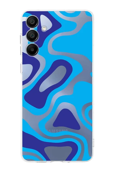 PrintiFy  Samsung Galaxy A16 Uyumlu Kamera Korumalı Renkli Desen Tasarımlı Şeffaf Silikon Kılıf ürün görseli 1