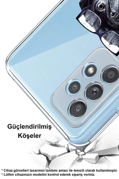 PrintiFy  Galaxy S24 Fe ile Uyumlu Köpek 3 Kamera Korumalı Şeffaf Kılıf - Resim 2