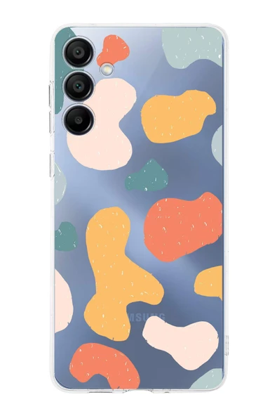 PrintiFy  Samsung Galaxy A16 Uyumlu Kamera Korumalı Grunge Tasarımlı Şeffaf Kılıf ürün görseli 1