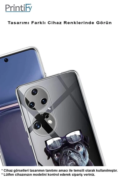 PrintiFy  Galaxy S24 Fe ile Uyumlu Köpek 3 Kamera Korumalı Şeffaf Kılıf - Resim 4