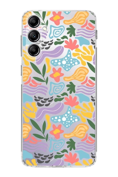 PrintiFy  Galaxy S24 FE ile Uyumlu Kamera Korumalı Kapak Desen Tasarımlı Şeffaf Kılıf ürün görseli 1