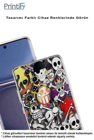 PrintiFy  Samsung Galaxy A16 Uyumlu Kamera Korumalı Anime Tasarımlı Şeffaf Silikon Kılıf - Resim 3