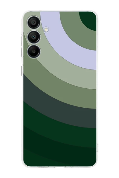 PrintiFy  Samsung Galaxy A16 Uyumlu Kamera Korumalı Renk Cümbüşü C Tasarımlı Şeffaf Silikon Kılıf ürün görseli 1