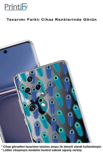 PrintiFy  Galaxy S24 Fe ile Uyumlu Nazar Boncuğu 4  Kamera Korumalı Şeffaf Silikon Kılıf - 4