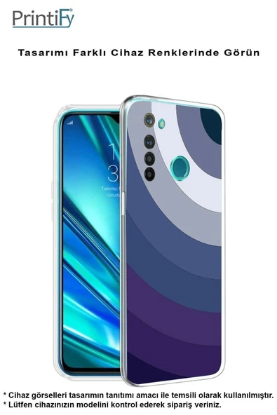 PrintiFy  Samsung Galaxy A16 Uyumlu Kamera Korumalı Renk Cümbüşü E Tasarımlı Şeffaf Silikon Kılıf - Resim 4