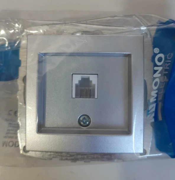 Mono Despina Gümüş Numeris Telefon Prizi (rj11) - 2