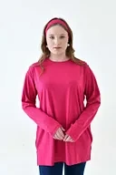 Uzun Kollu Tunik (Bandana Hediyeli) - Fuşya - 2