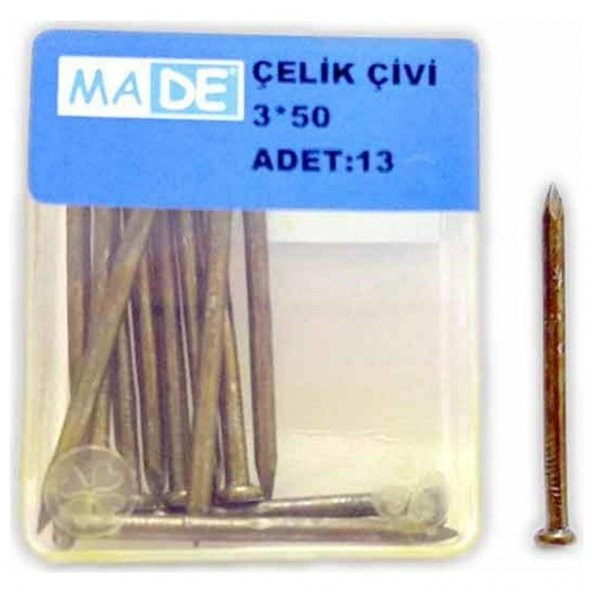 Made Çelik Çivi 3X50 ( 1 Kutu:13 Adet) ST-48