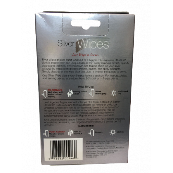 Connoisseurs Silver Wipes - 3