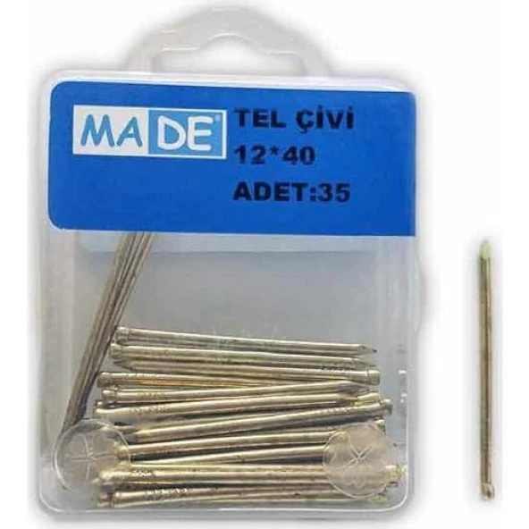 Made Tel Çivi 12X40 (1 Kutu:35 Adet) ST-45