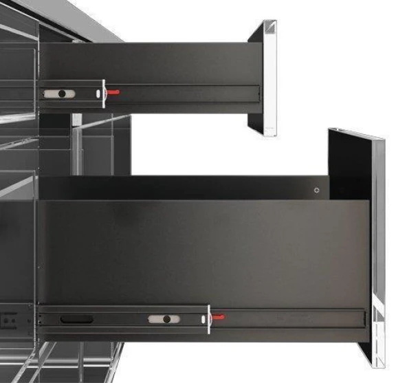 Samet Galvanizli Teleskopik Çekmece Rayı 35x450 - 4