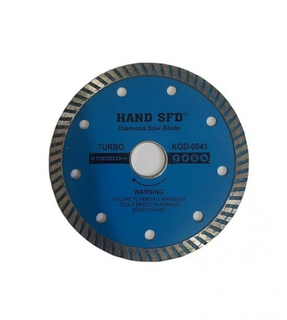 HAND SFD Turbo Kanallı Elmas Testere 115mm