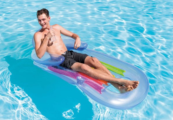 Intex 58802 Renkli Açık Koltuk Yatak 160 Cm