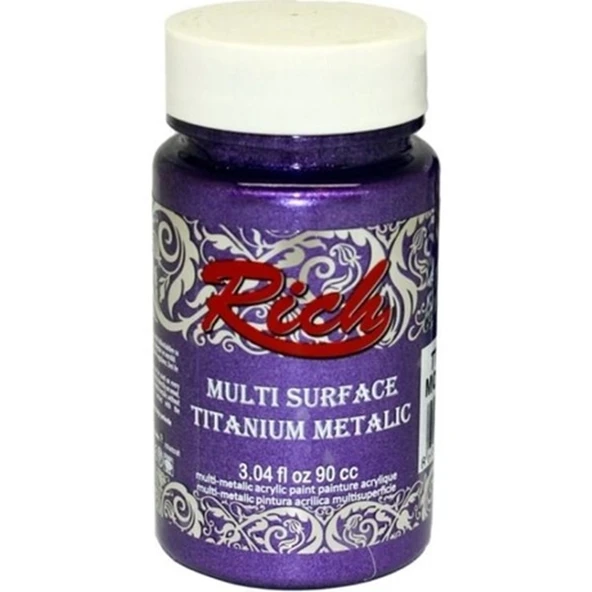 Rich Multi Surface Titanium Metalik Boya 90 cc Mor 2558 ürün görseli 1
