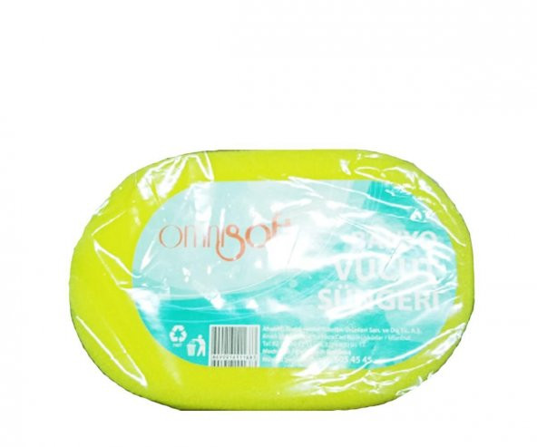 Omnisoft Banyo Vücut Süngeri - Sarı