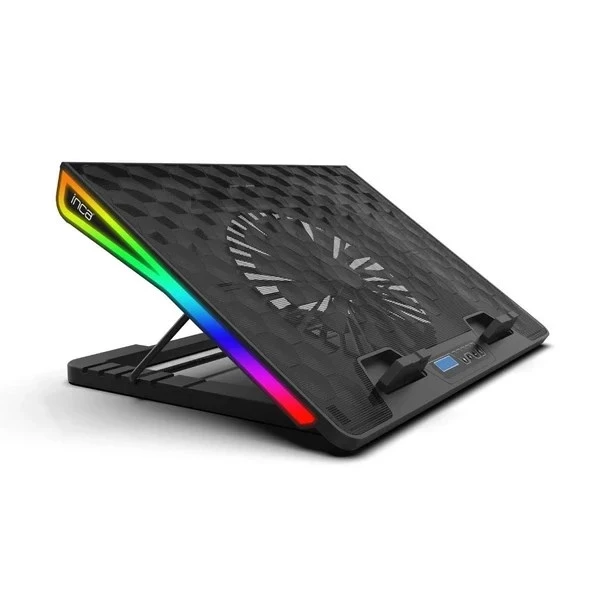 Inca Arrax II INC-609TGS 13-17" Siyah 2X RGB Fanlı Notebook Soğutucu ürün görseli