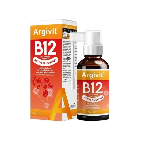 Argivit B12 Active Plus Sprey 30 ml