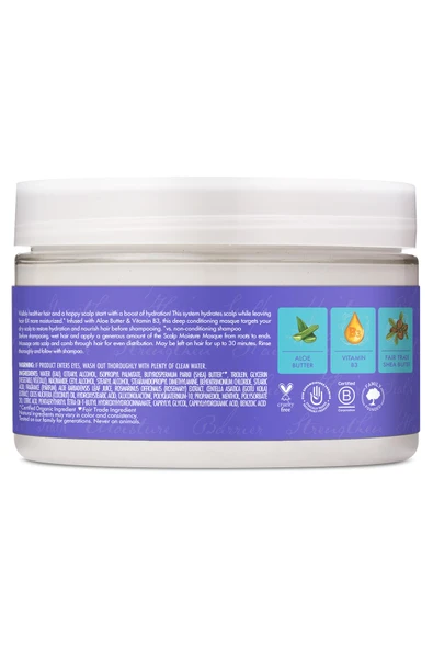 Shea Moisture Aloe Butter Saç Derisi Nemlendirici Yıkama Öncesi Saç Maskesi 113GR - 2