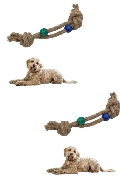 Diş Kaşıma İpi Köpek Oyuncağı Diş Güçlendirme Temizleme İpi Köpek Oyun Halatı - 8