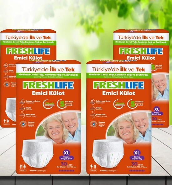 Freshlife Emici Külot Hasta Bezi XL 4 x 30'lu