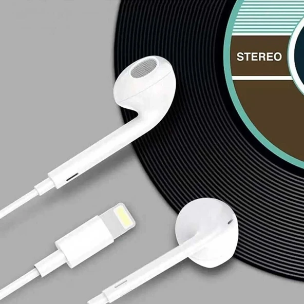 İphone Ucu Çıkışlı Pop Up Kulakiçi Yumuşak Kontrol Tuşlu Kulaklık - 5