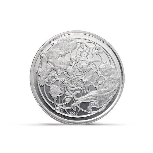 AgaKulche Kaplan Gümüş Sikke Coin - 2