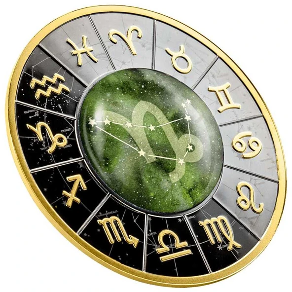 AgaKulche Burçlar Serisi Oğlak Gümüş Sikke Coin - 3