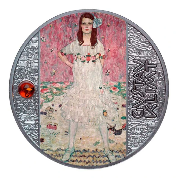 AgaKulche Gustav Klimt Mada Primavesi Tablosu Gümüş Sikke Coin