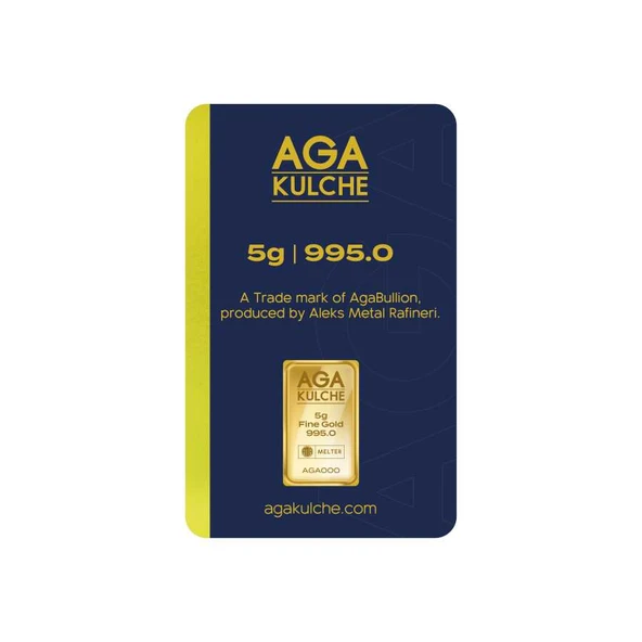 AgaKulche 5 gr 995 24 Ayar Külçe Altın