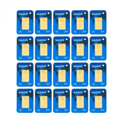 AgaKulche 24 Ayar 20 Adet Nadir 1 gr Altın