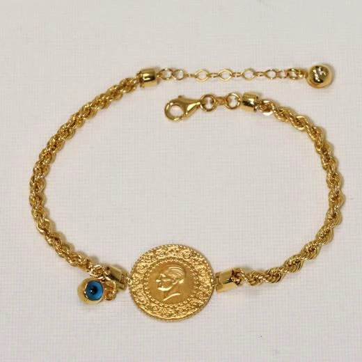 AgaKulche Halat Çeyrek Altın Bileklik