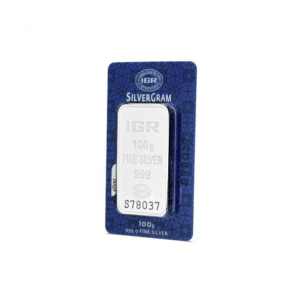 AgaKulche 100 gr 999.0 İAR Külçe Gümüş - 2