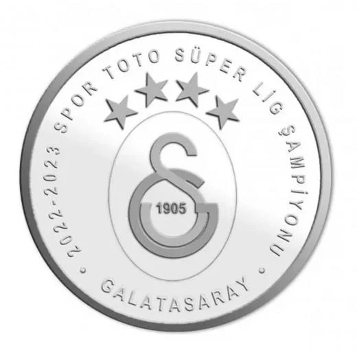 AgaKulche Galatasaray 23. Şampiyonluk Gümüş Sikke Coin