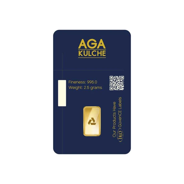 AgaKulche 2.5 gr 995 24 Ayar Külçe Altın - 2