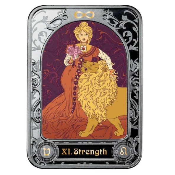 AgaKulche Strength Tarot 2021 28.28 gr Gümüş Sikke Coin