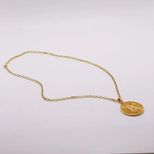 AgaKulche 14 Ayar Bitcoin Kolye - 6