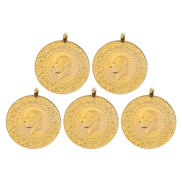 AgaKulche Eski 5 Adet Yarım Altın