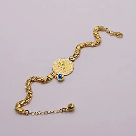 AgaKulche Pullu Çeyrek Altın Bileklik - 2