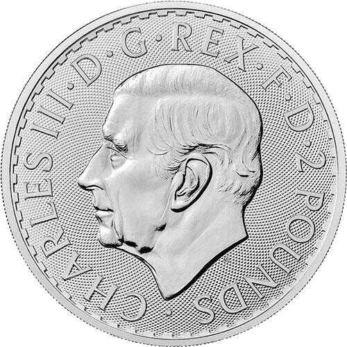 AgaKulche Britannia King Charles III 2023 1 Ons Gümüş Sikke Coin - 2