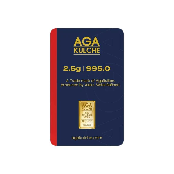 AgaKulche 2.5 gr 995 24 Ayar Külçe Altın