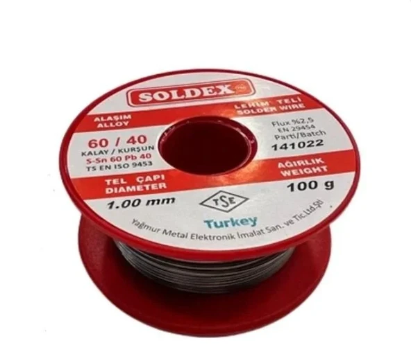 Soldex Lehim Teli 100gr 1 Mm 60/40