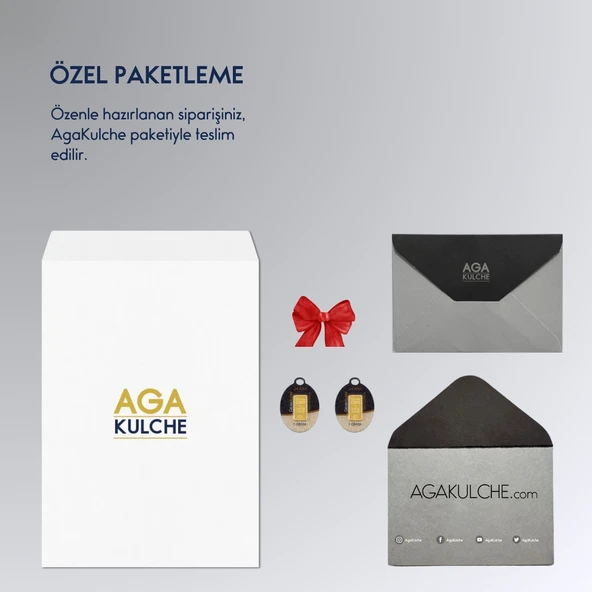 AgaKulche 1 gr 2 Adet 995 24 Ayar İAR Külçe Altın - 3