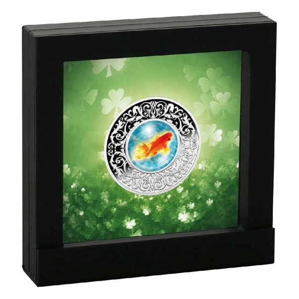 AgaKulche Japon Balığı Gümüş Sikke Coin - 3
