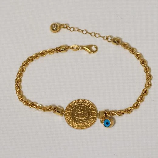 AgaKulche Halat Çeyrek Altın Bileklik - 3