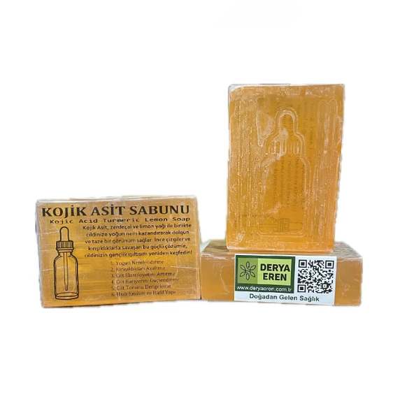 Kojik Asit Sabunu 120-130gr 2Adet, Derya Eren