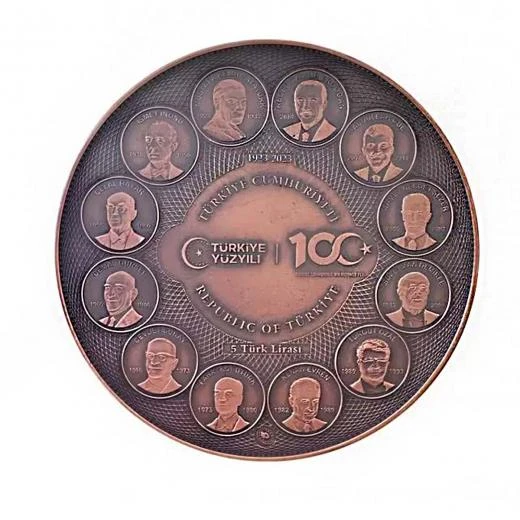 AgaKulche Türkiye Yüzyılı Bronz Sikke Coin - 2