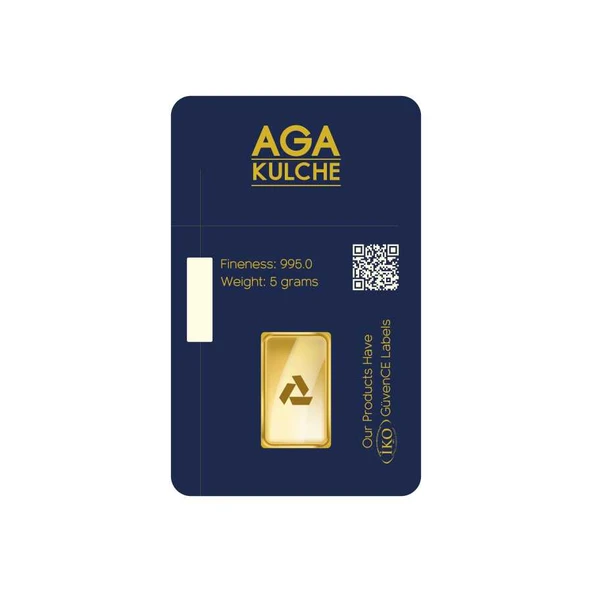 AgaKulche 5 gr 995 24 Ayar Külçe Altın - 2